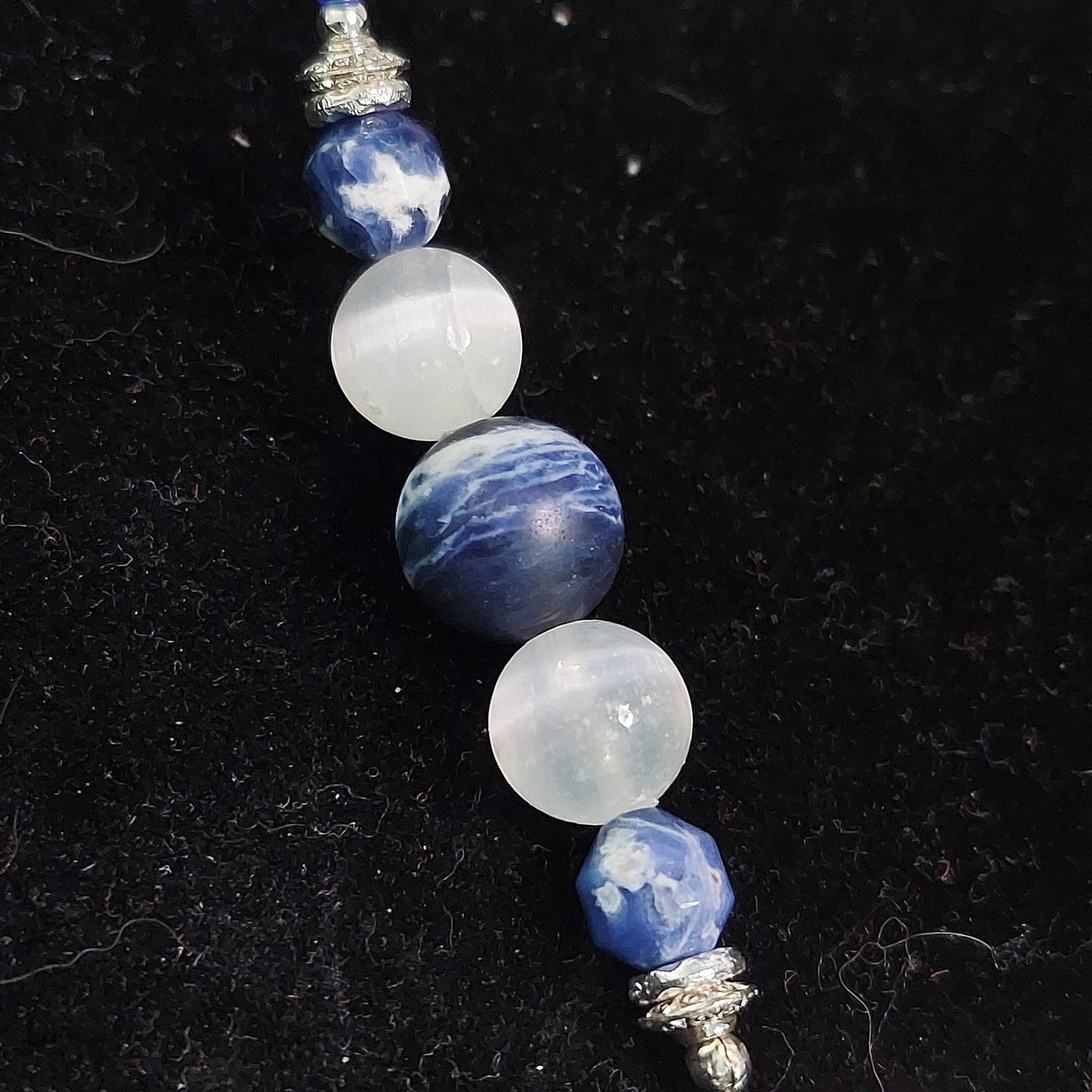 Blue Crescent Moon Bookmark, Book Charm, Book Jewelry, Book Thong
